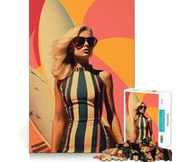 Puzzle 1000 pièces Rêves de Surf postmodernes pour Adultes, Jouet Intelligent, Passe-Temps à la Maison, Bords Lisses, Objet de Collection (38x26cm)