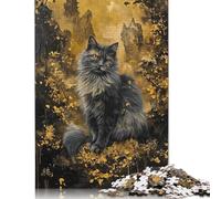 Puzzle 1000 pièces Rêves félins Puzzles carrés créatifs pour Adultes et Puzzles en Papier Jeu Stimulant 38 x 26 cm/1000 pièces