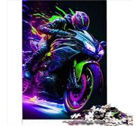 Puzzle 1000 pièces Rider Mania Moto Puzzles pour Adultes Puzzles en Bois Jouet éducatif Puzzle 1000 pièces (75x50 cm)