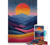 Puzzle 1000 pièces Rising Warmth pour Adolescents, Jeu de logique Puissant, Moment Serein, Bords Nets, Cadeau créatif (38x52cm)
