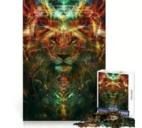 Puzzle 1000 pièces Rituel du Lion Antique pour Adultes Stimulation logique, Distraction Douce, Assemblage sans Couture, Cadeau Festif (50x75cm)