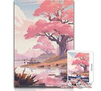 Puzzle 1000 pièces Rivage printanier pour Adolescents:Jeu éducatif pour développer Ses compétences, pour Les Occasions spéciales Dimensions:38 x 52 cm