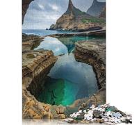 Puzzle 1000 pièces Rivages mystiques à l'aube pour Adultes, Jeu de détente, Cadeau d'halloween (75 x 50 cm)