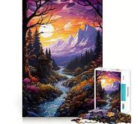 Puzzle 1000 pièces River and Sun Teenagers Jeu de logique Stimulant Amusant en intérieur Bordure Premium Cadeau mémorable (50x75cm)