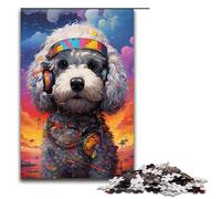 Puzzle 1000 pièces Robot Caniche par SplattersLots de Puzzles épais et colorés pour Adultes Puzzle en Bois Superbes Cadeaux pour Noël 75x50cm