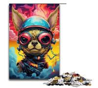 Puzzle 1000 pièces Robot Chihuahua par SplattersLots of Thick Colorful Adult Jigsaw Puzzles Family Fun Family Game Stress Relief Difficult Challenge 75x50cm