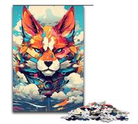 Puzzle 1000 pièces Robot Fox par SplattersLots de Puzzles épais et colorés pour Adultes Puzzle en Bois Jeu éducatif 75x50cm