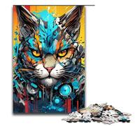 Puzzle 1000 pièces Robot Lynx par SplattersLots de Puzzles épais et colorés pour Adultes Puzzle en Bois Jeu éducatif 75x50cm