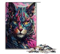 Puzzle 1000 pièces Robot Lynx par SplattersLots de Puzzles épais et colorés pour Adultes Puzzle en Bois Jeu éducatif 75x50cm