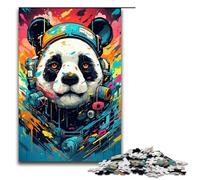 Puzzle 1000 pièces Robot Panda par SplattersLots of Thick Colorful Cloud Game Puzzle pour Adultes Convient aux Couples et aux Adolescents de 14 Ans et Plus 75x50cm