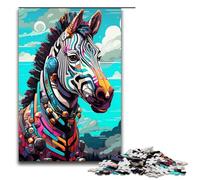 Puzzle 1000 pièces Robot Zèbre par SplattersLots de Puzzles de Nuages épais et colorés pour Adultes Jeu éducatif en Bois 1000 pièces