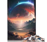 Puzzle 1000 pièces Rocky Twilight Planet, Puzzle de difficulté, Jeux éducatifs, Jouets, Cadeaux de Noël (75 x 50 cm)