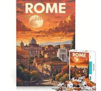 Puzzle 1000 pièces Rome | 75x50cm Analyse et logique pour toute la famille Vacances anti-stress à la maison Comment passer le temps.
