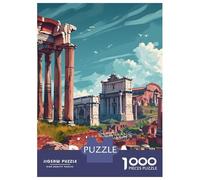 Puzzle 1000 Pièces Rome Roman Forum Puzzles pour Adultes, Jeu Familial, Améliore La Mémoire, Offrez-Les en Cadeau À Toute La Famille 38x26cm/1000pcs