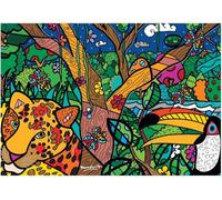 Bluebird Puzzle - Amazon, Puzzle 1000 Pièces - Oeuvre Pop Art Colorée de Romero Britto - Puzzle Adulte - Fabriqué en France