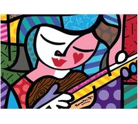 Puzzle 1000 pièces - Romero Britto - Girl with Guitar