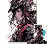 Puzzle 1000 pièces Ronin Samurai Girl pour Adolescents Renforce la mémoire, Divertissement paisible, Bords de qualité, (38x52cm)