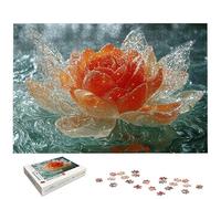 Puzzle 1000 Pièces Rose, Puzzle 1000 Pièces pour Adultes et Enfants à Partir de 14 Ans, Fleur Puzzles Bois avec Une Boîte d'Emballage Exquise, Décoration Murale, Idee Cadeau Femme, Cadeau Homme, -5184