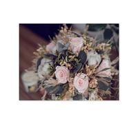 Puzzle 1000 Pièces，Roses conservées avec des Fleurs séchées，Puzzle 1000 Pieces Jeu De Famille Amusant pour Enfants Adultes（38x26cm）-Q100