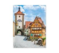 Puzzle 1000 Pieces，Rothenburg OB der Tauber Historique, Allemagne，Adultes Enfants en Papier Puzzle Classique Jeu Jouet Puzzles（38x26cm）-G31