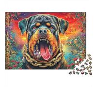Puzzle 1000 Pièces Rottweiler pour Adultes Et EnfFourmis Difficile DIY Jigsaw Puzzle, Familial-Activité Manuelle 52x38cm/1000pcs