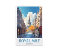 Puzzle 1000 pièces, Royal Mile Scotlands, Puzzle 1000 pièces pour Adolescents et Enfants, Jeu de réflexion, 70 x 50 cm