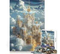 Puzzle 1000 pièces Royaume céleste d'Aetheria pour Adolescents, Jeu de logique Fine, Passe-Temps Calme, pièces de Collection aux Bords Nets 50x75cm