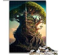 Puzzle 1000 pièces Royaume des Contes de fées pour Adultes, Taille 50x75cm pour Les Adolescents, Les Couples et Les Amis pour Les Anniversaires et Noël.