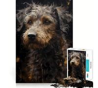 Puzzle 1000 pièces Royaume Magique du Caniche pour Adolescents, Jeu de logique mentale, évasion apaisante, Objet de Collection aux Bords Fins (38x52cm)