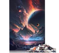 Puzzle 1000 pièces Royaumes fantastiques spatiaux, difficulté : Jeux éducatifs, Jouets, Cadeaux de Noël (38 x 26 cm)