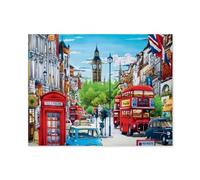 Puzzle 1000 Pièces，Rue à Londres，Casse-tête Animal pour Adultes - Défi Cérébral - Cadeau Personnalisé Fait Main - Jouet Drôle（38x26cm）-D13