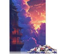 Puzzle 1000 pièces Rues de Paris pour Adultes, Cadeau d'halloween, Puzzle en Bois pour Adultes, pour s'amuser en Famille et Jouer Le Soir, 1000 pièces (75 x 50 cm)
