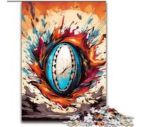 Puzzle 1000 pièces Rugby coloré, Puzzle 1000 pièces pour Adultes, Jeu d'intérieur éducatif et Amusant pour la décoration intérieure (Taille 26x38cm)