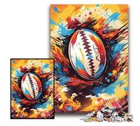 Puzzle 1000 pièces Rugby coloré, Puzzles stimulants 26x38cm, Jeu Familial interactif, décoration d'intérieur à Faire soi-même, Cadeau de défi cérébral