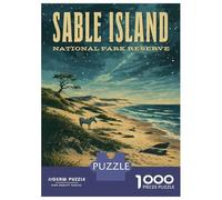 Puzzle 1000 Pièces Sable Island National Park Reserve Puzzle pour Adultes - Jeu De Réflexion - Décoration Parfaite - Cadeaux Uniques pour Anniversaires Et Noël 52x38cm/1000pcs