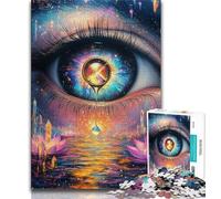 Puzzle 1000 pièces Sablier dans Les Yeux pour Adolescents, Jouets éducatifs et éducatifs, Jeux familiaux, Cadeaux d'anniversaire et Cadeaux Uniques, 50x75cm