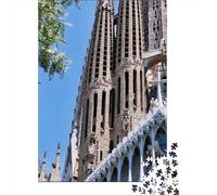 Puzzle 1000 Pièces «Sagrada Familia» pour La Famille - Découverte Éducative en Carton Recyclé Épais, Jeu De Qualité Supérieure 70x50cm/1000pcs