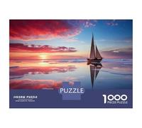 Puzzle 1000 Pièces Sailboat Reflections on Water-2 Puzzles pour Adultes Améliore La Mémoire Interaction Parent-Enfant Casse-tête Jeux De Société 38x26cm/1000pcs