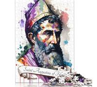Puzzle 1000 pièces « Saint Augustin d'Hippone » pour Adultes, Jeu éducatif, Jouets éducatifs, Cadeaux (75 x 50 cm)