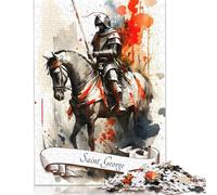 Puzzle 1000 pièces « Saint George », Jeu éducatif, décoration familiale, pour Adultes (75 x 50 cm)