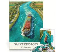 Puzzle 1000 pièces Saint Georges | Défi éducatif de décoration d'intérieur renforcer l'amour entre les couples 38x26cm