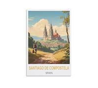 Puzzle 1000 pièces, Saint-Jacques-de-Compostelle, Espagne, Puzzle en Papier de 1000 pièces, Jouet éducatif pour Adultes et Enfants, Jeu de détente Familial, 52 x 38 cm