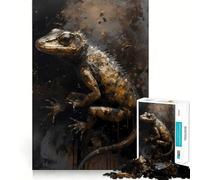 Puzzle 1000 pièces Salamandre Monde Mythique pour Adolescents Jeu de logique Pure, Relaxant et Facile à découper Pièce d'art de qualité (50x75cm)