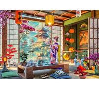 Bluebird Puzzle - Salon de Thé Japonais, Puzzle Adulte 1000 Pièces - Traditions Nippones - Fabriqué en France