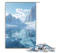 Puzzle 1000 pièces Salt Lake White pour Adultes adapté aux Couples et aux Adolescents de 14 Ans et Plus 1000 pièces (75 x 50 cm)