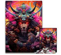 Puzzle 1000 pièces Samouraï Sakura Japonais Puzzle Difficile pour Adultes Design Complexe pour Adolescents décoration DIY et Divertissement Stimulant pour Le Cerveau 1000 pièces (38x26cm)