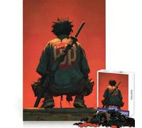 Puzzle 1000 pièces Samouraï Urbain avec épée pour Adolescents, idéal pour se détendre et Passer Un agréable Moment Assemblage Ferme Cadeau saisonnier (50x75cm)