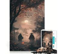 Puzzle 1000 pièces Samurai Brotherhood Forest pour Adultes Développement de la mémoire, Loisirs et Design d'assemblage Collection Artistique (38x26cm)