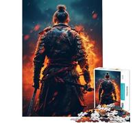 Puzzle 1000 pièces Samurai Fire pour Adolescents Jeu éducatif et Stimulant idée Cadeau d'anniversaire (38x52cm)