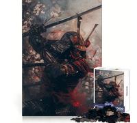 Puzzle 1000 pièces Samurai Fleurs de Cerisier pour Adultes et Adolescents, Jeu intellectuel, à Partager à la Maison, qualité et découpe Classique (50x75cm)
